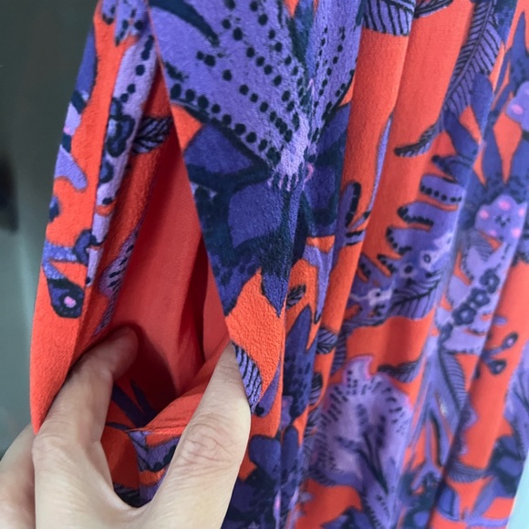 Anthropologie Maeve Macie Tropical Maxi Dress - Size 10 - Picture 6 of 8